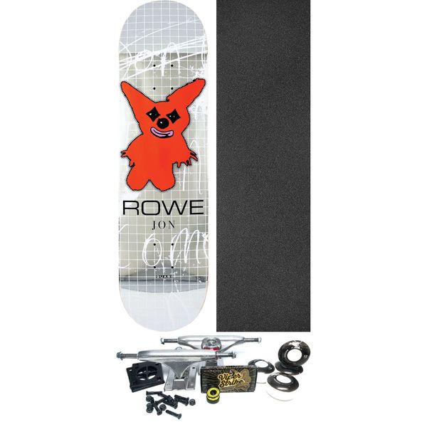 Quasi Skateboards Jon Rowe Plushie Skateboard Deck - 8.375" x 32.125" - Complete Skateboard Bundle